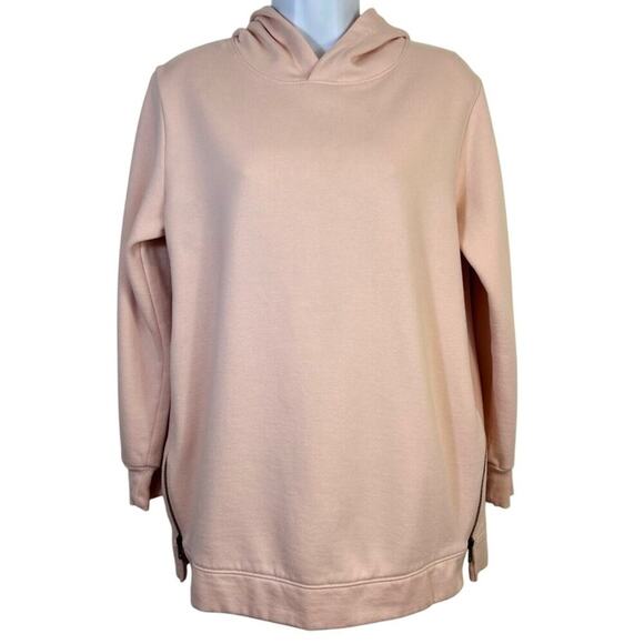 Isabel Maternity By Ingrid & Isabel Hooded Blush Pink Sweatshirt Womens S - Picture 1 of 8